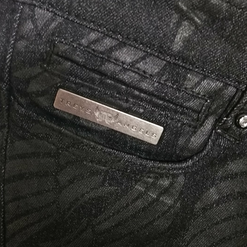 TREY'S Angels Sexy 3/4 Skinny Jeans Angel Wings - Picture 9 of 13